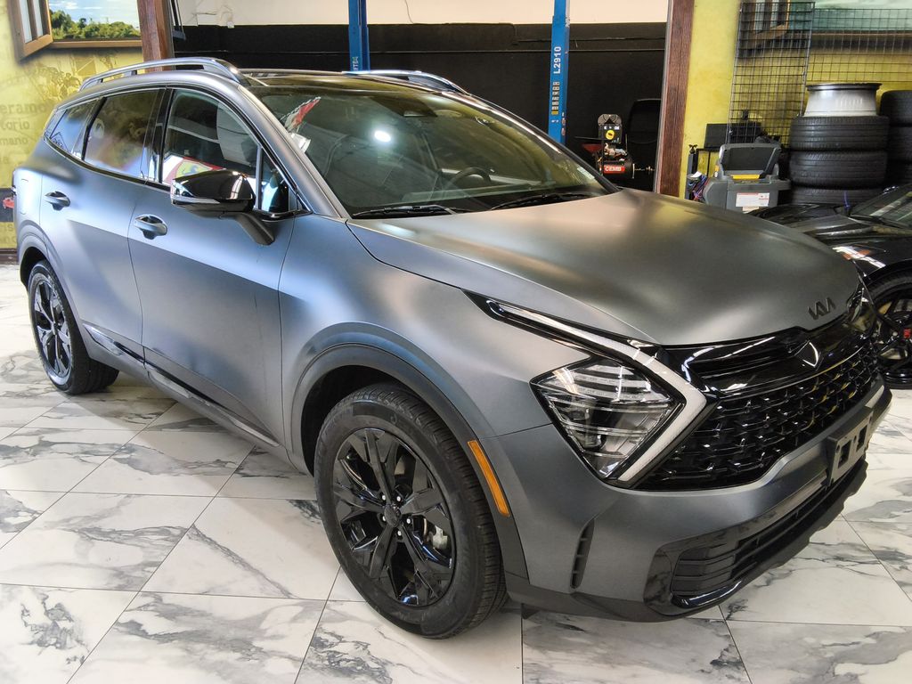 Shadow Matte Gray 2025 Kia Sportage Hybrid Plug-In X-Line AWD SUV / Crossover All-Wheel Drive 6-Speed Automatic