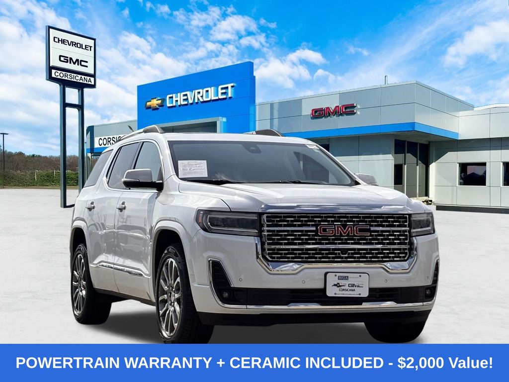 White Frost Tricoat 2023 GMC Acadia SUV / Crossover Front-Wheel Drive 9-Speed Automatic