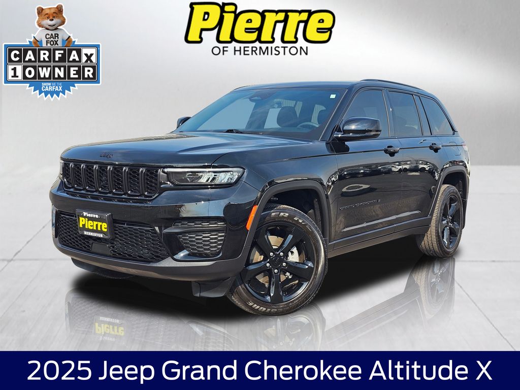 Diamond Black Crystal Pearlcoat 2025 Jeep Grand Cherokee Altitude X 4WD SUV / Crossover Four-Wheel Drive 8-Speed Automatic