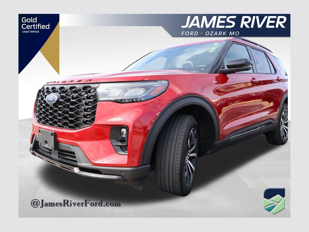 Red Metallic 2025 Ford Explorer ST-Line AWD SUV / Crossover All-Wheel Drive Automatic