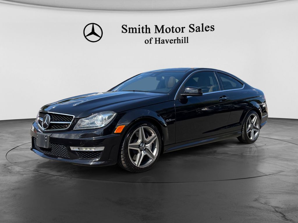 Black 2015 Mercedes-Benz C-Class Coupe Rear-Wheel Drive 7-Speed Automatic