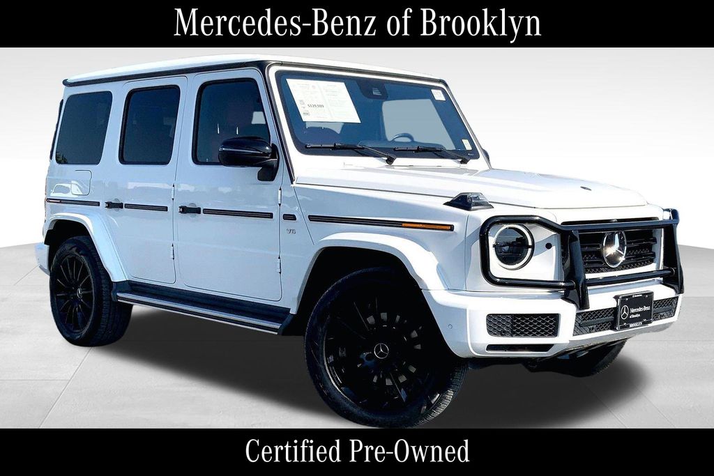 Polar White 2021 Mercedes-Benz G-Class SUV / Crossover All-Wheel Drive 9-Speed Automatic