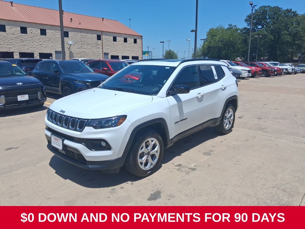 Bright White Clearcoat 2025 Jeep Compass SUV / Crossover Four-Wheel Drive 8-Speed Automatic
