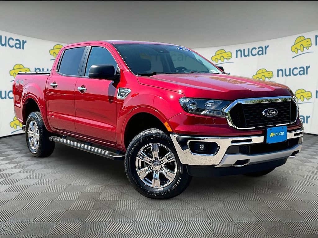 Red Metallic 2021 Ford Ranger XLT SuperCrew 4WD Pickup Truck Four-Wheel Drive Automatic