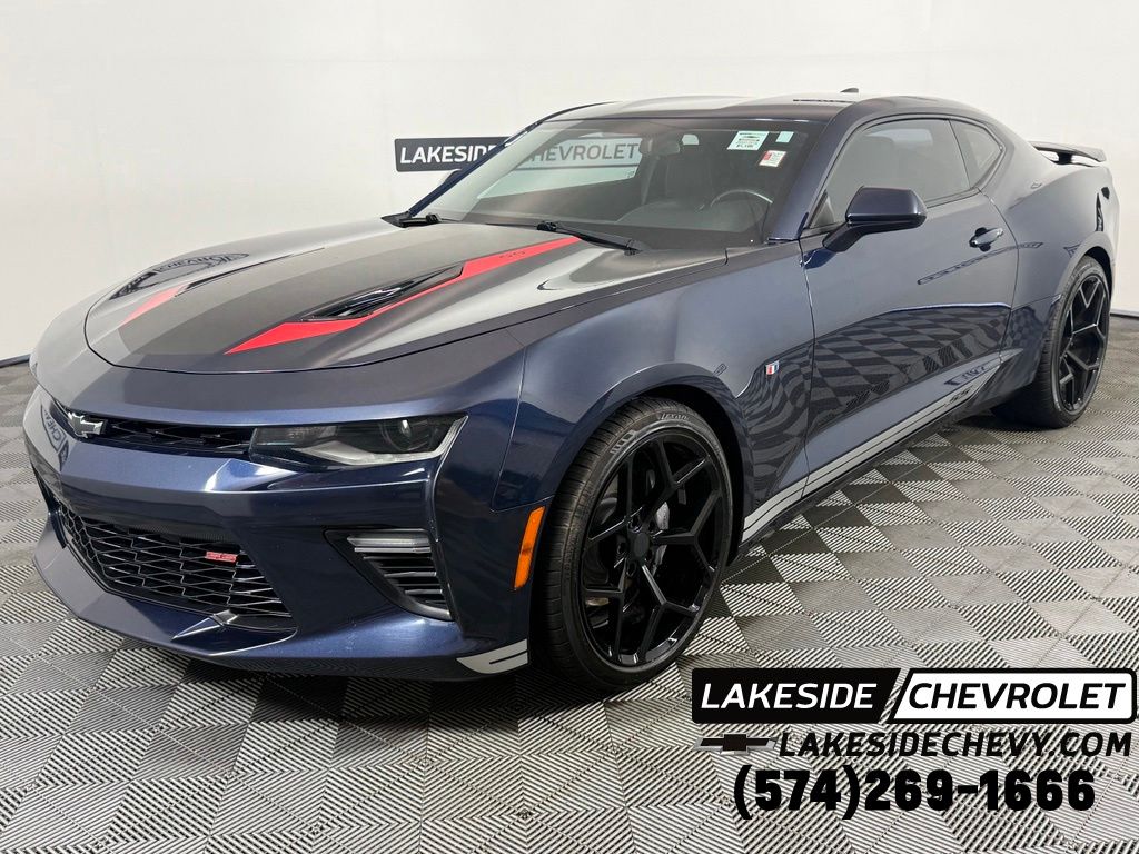 Blue Velvet Metallic 2016 Chevrolet Camaro Coupe Rear-Wheel Drive 6-Speed Manual