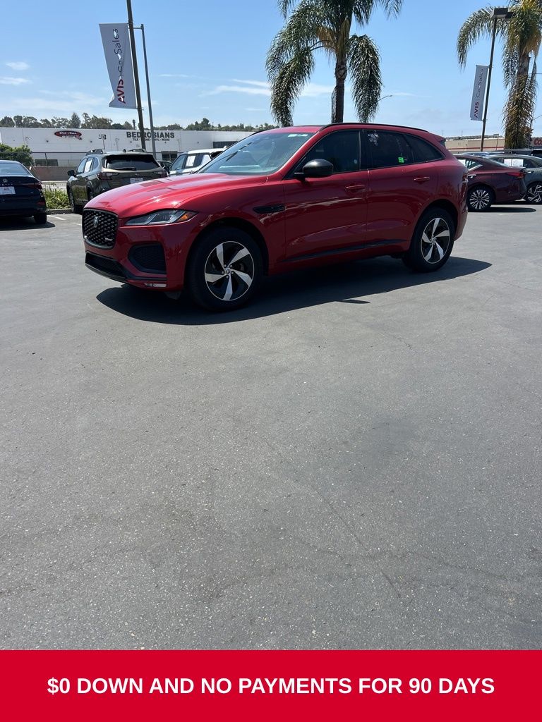 Red 2024 Jaguar F-PACE SUV / Crossover All-Wheel Drive 8-Speed Automatic
