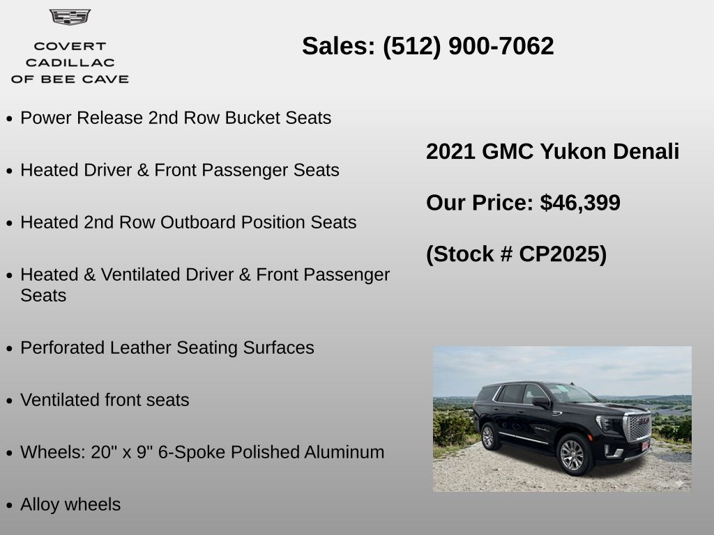 Used Car 2021 Gmc Yukon  Denali For Sale Under $50,000 In Austin, Texas
