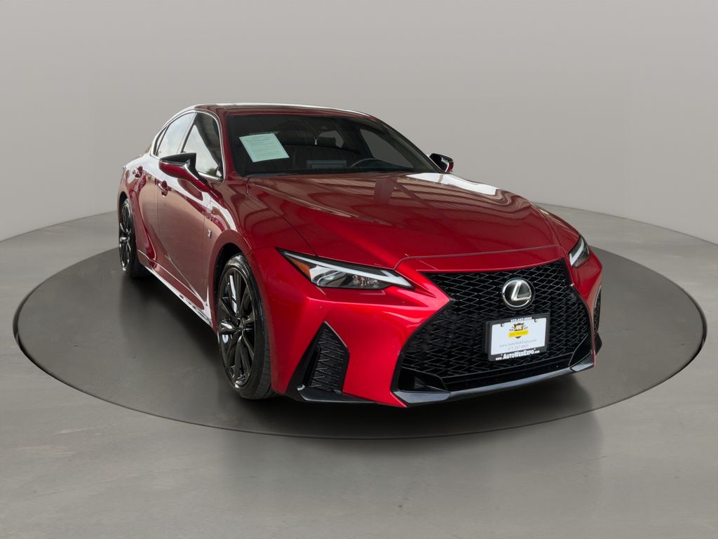 Infrared 2023 Lexus IS 350 F Sport RWD Sedan Rear-Wheel Drive 8-Speed Automatic