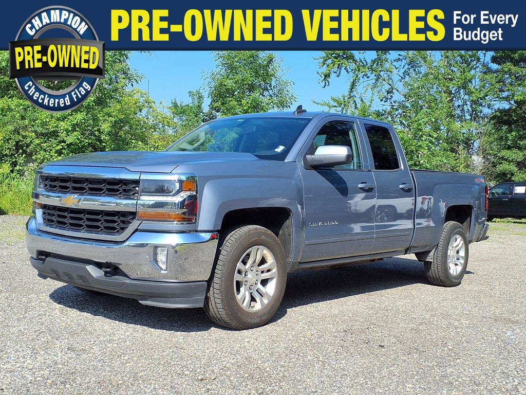 Slate Gray Metallic 2016 Chevrolet Silverado 1500 Pickup Truck Four-Wheel Drive 6-Speed Automatic Overdrive