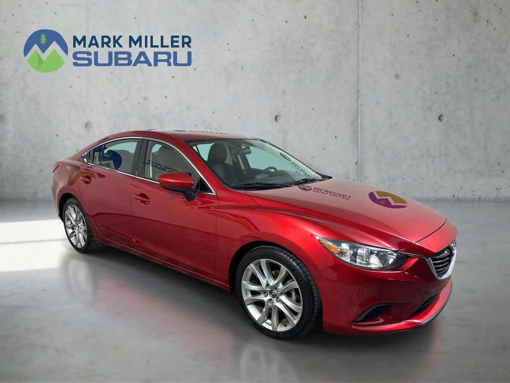 Soul Red Metallic 2016 Mazda MAZDA6 i Touring Sedan Front-Wheel Drive 6-Speed Automatic