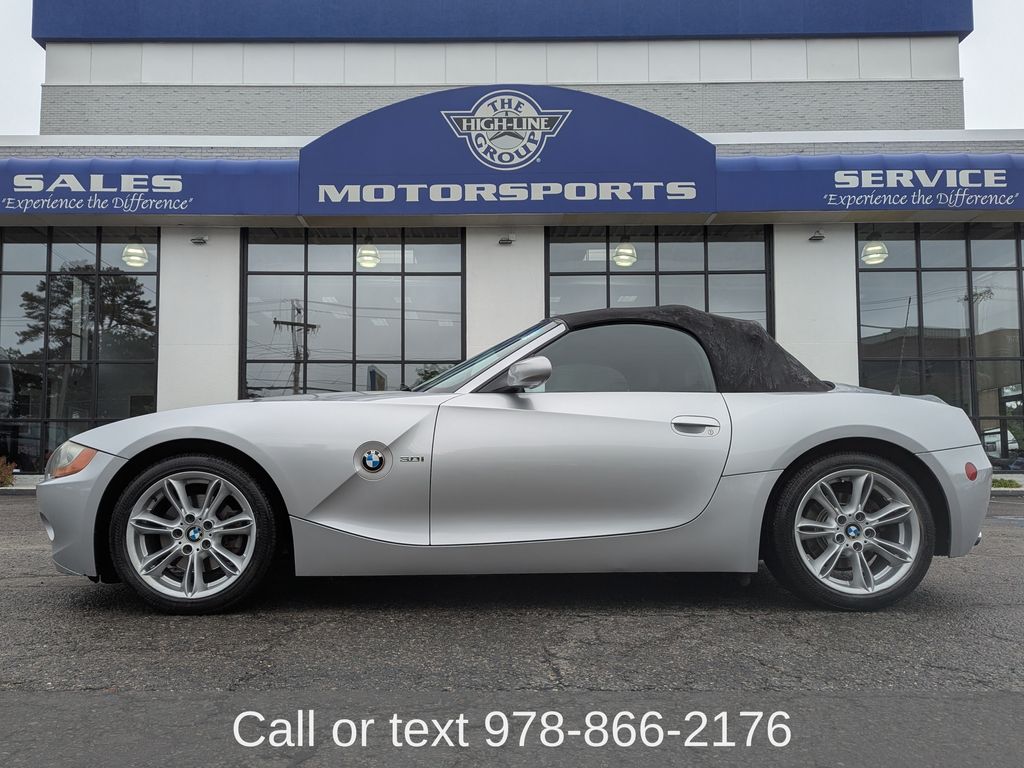 Titanium Silver Metallic 2004 BMW Z4 Convertible Rear-Wheel Drive Automatic