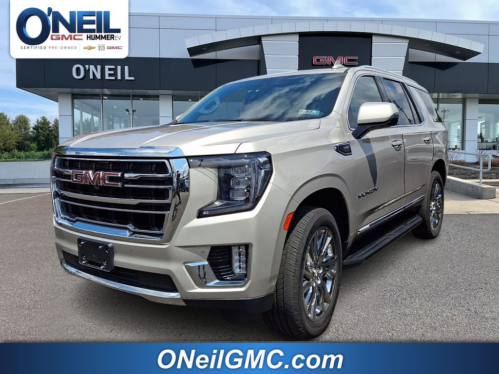Brown (Pearl Beige Metallic) 2021 GMC Yukon SUV / Crossover Four-Wheel Drive