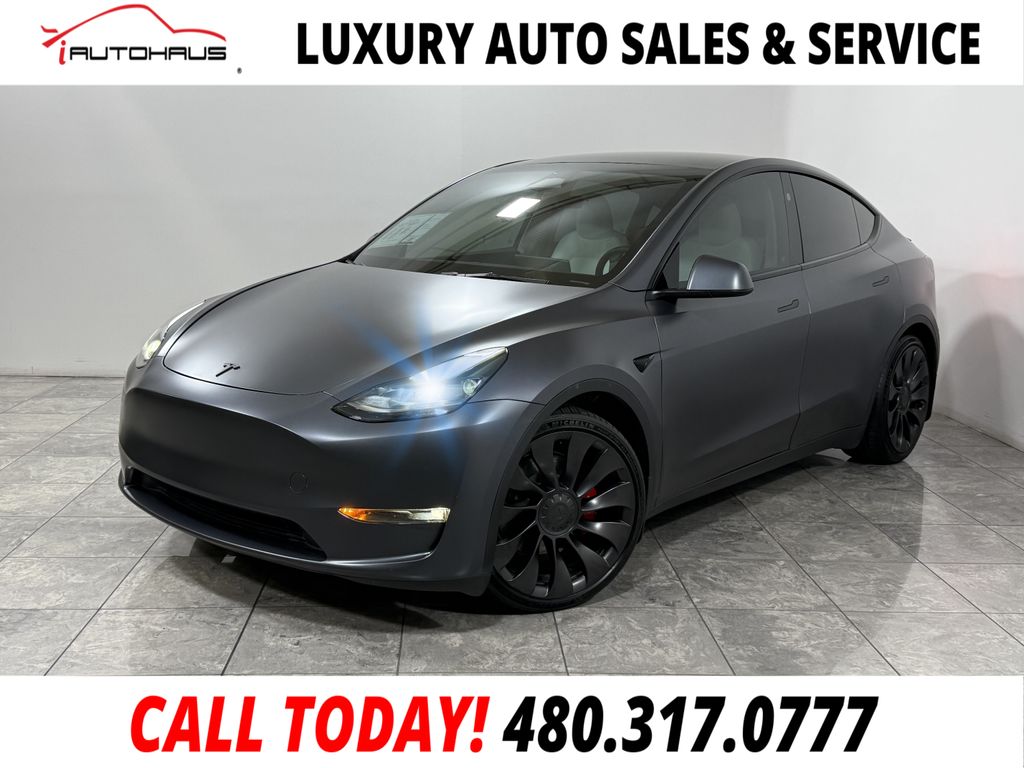 Midnight Silver Metallic 2023 Tesla Model Y Performance AWD SUV / Crossover All-Wheel Drive 1-Speed Automatic