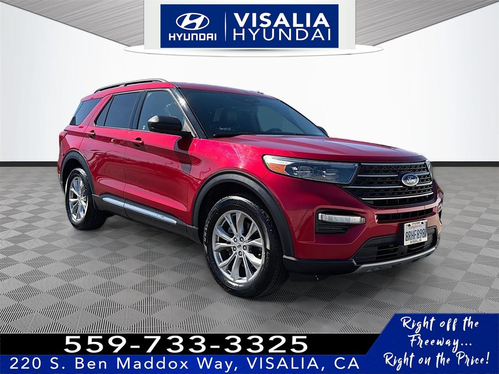 Red 2020 Ford Explorer XLT AWD SUV / Crossover All-Wheel Drive Automatic