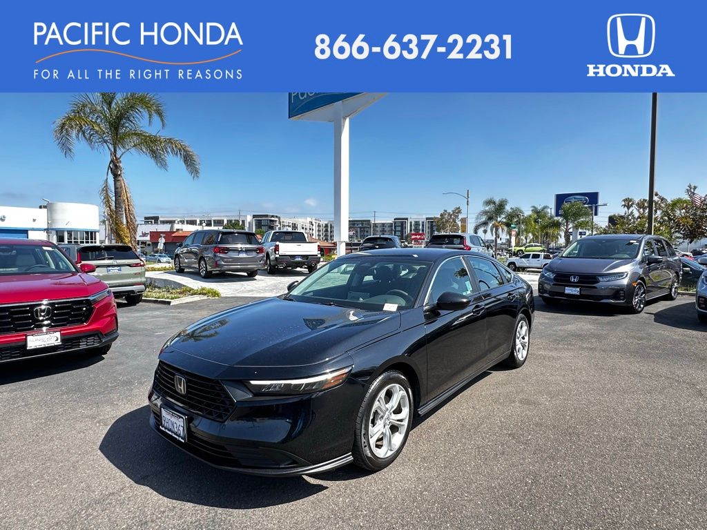 Crystal Black Pearl 2023 Honda Accord Sedan Front-Wheel Drive Continuously Variable Transmission