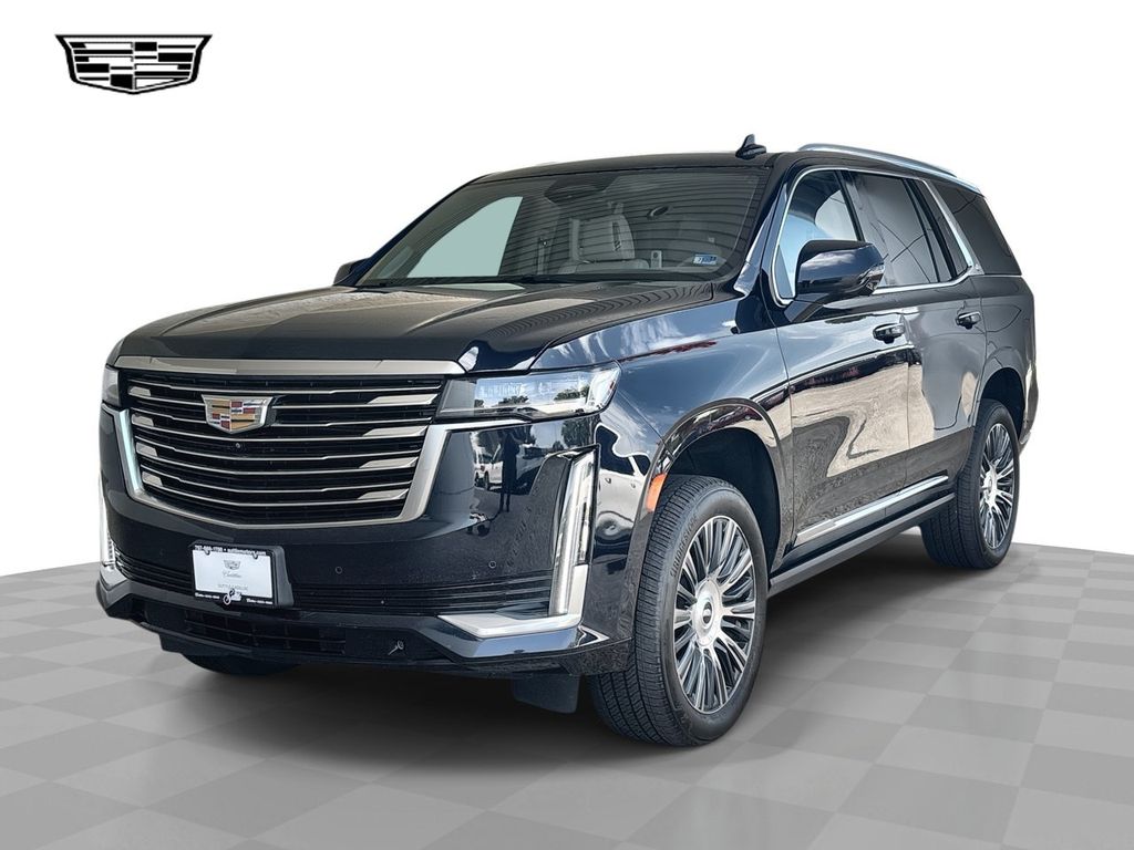 Dark Moon Blue Metallic 2021 Cadillac Escalade SUV / Crossover Four-Wheel Drive Automatic