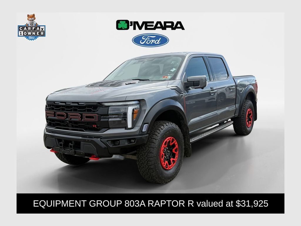Agate Black Metallic 2025 Ford F-150 Raptor SuperCrew 4WD Pickup Truck Four-Wheel Drive Automatic