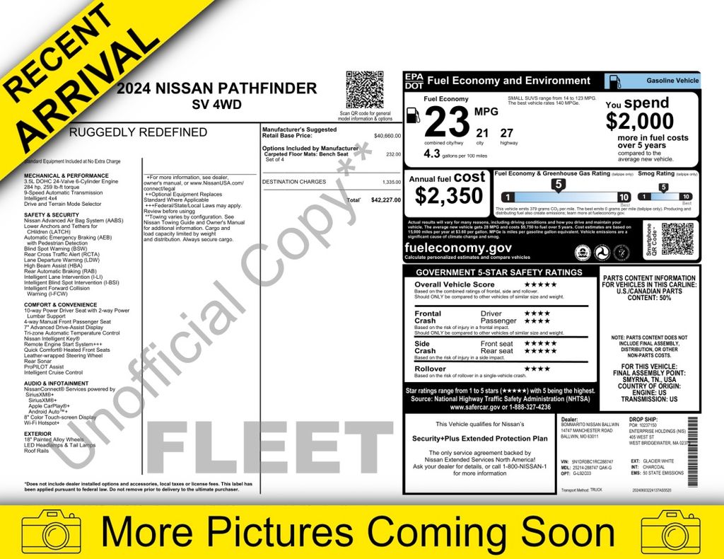 2024 Nissan Pathfinder's photo