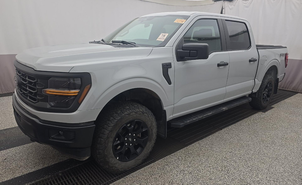 Gray 2024 Ford F-150 Pickup Truck Four-Wheel Drive Automatic