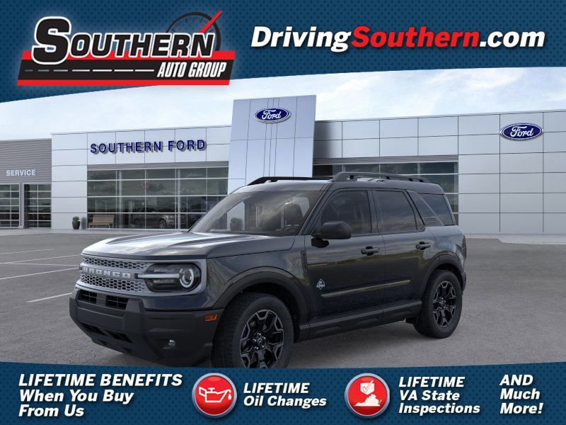 Shadow Black 2025 Ford Bronco Sport SUV / Crossover All-Wheel Drive 8-Speed Automatic