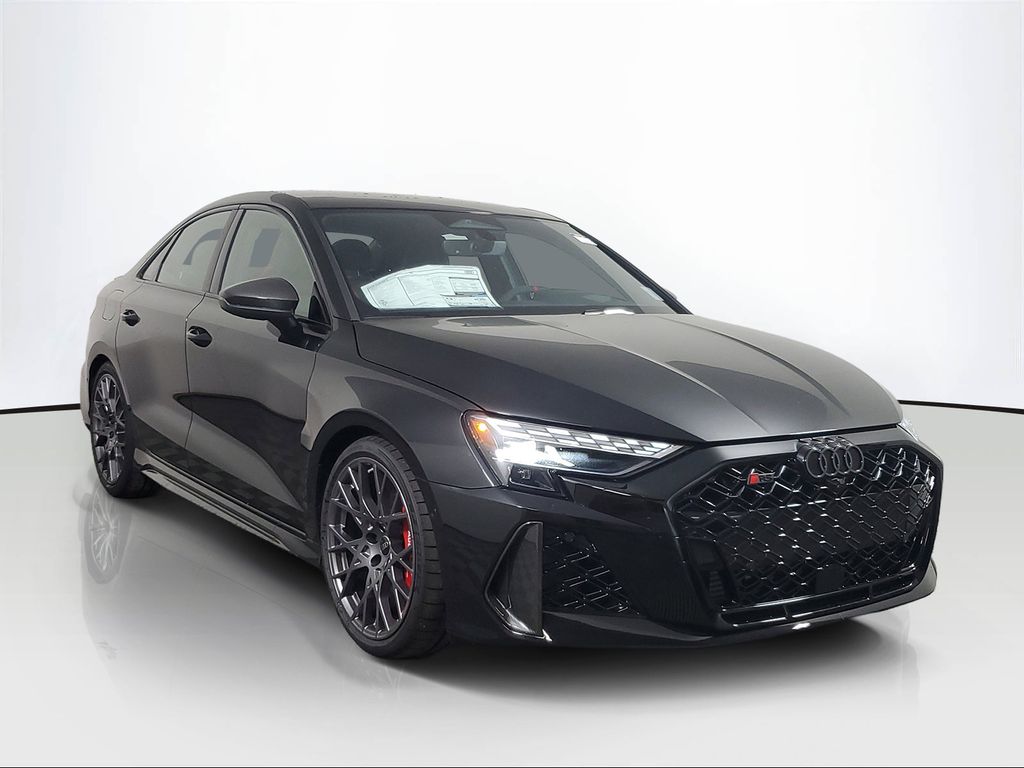 Mythos Black Metallic 2026 Audi RS 3 Sedan All-Wheel Drive 7-Speed Automatic