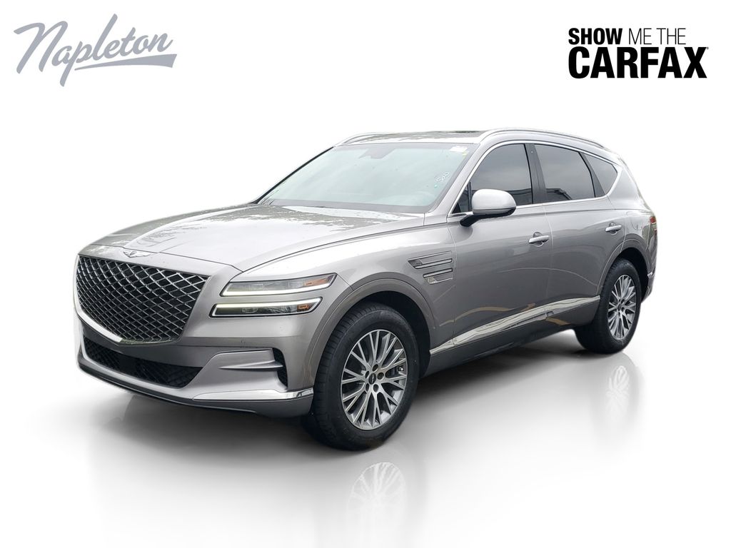Savile Silver 2021 Genesis GV80 SUV / Crossover All-Wheel Drive 8-Speed Automatic