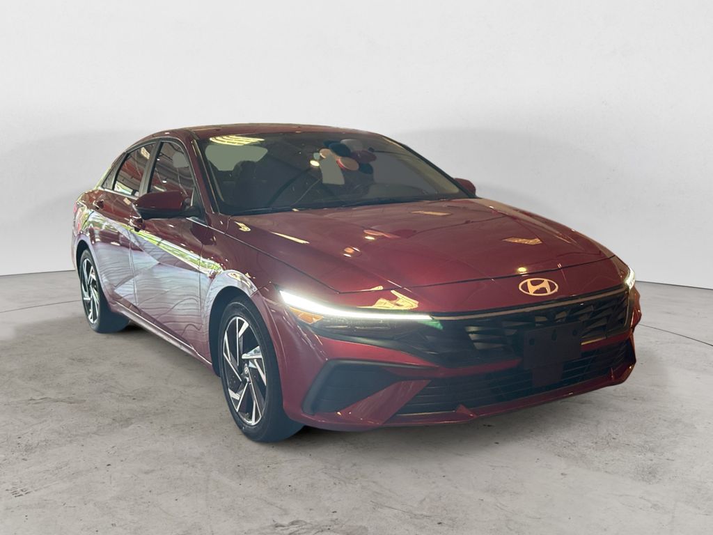Ultimate Red 2024 Hyundai Elantra Sedan Front-Wheel Drive Continuously Variable Transmission