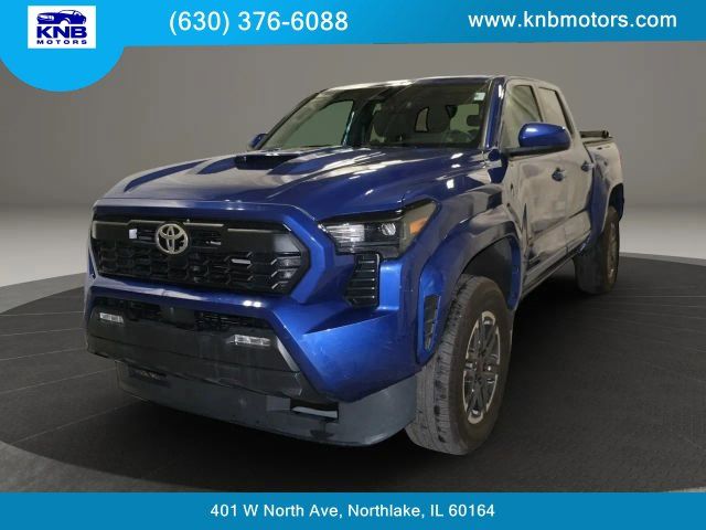Blue 2024 Toyota Tacoma TRD Sport Double Cab 4WD Pickup Truck Four-Wheel Drive 8-Speed Automatic