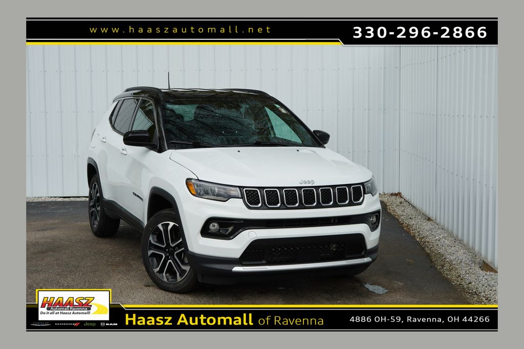 Bright White Clearcoat 2024 Jeep Compass SUV / Crossover Four-Wheel Drive 8-Speed Automatic
