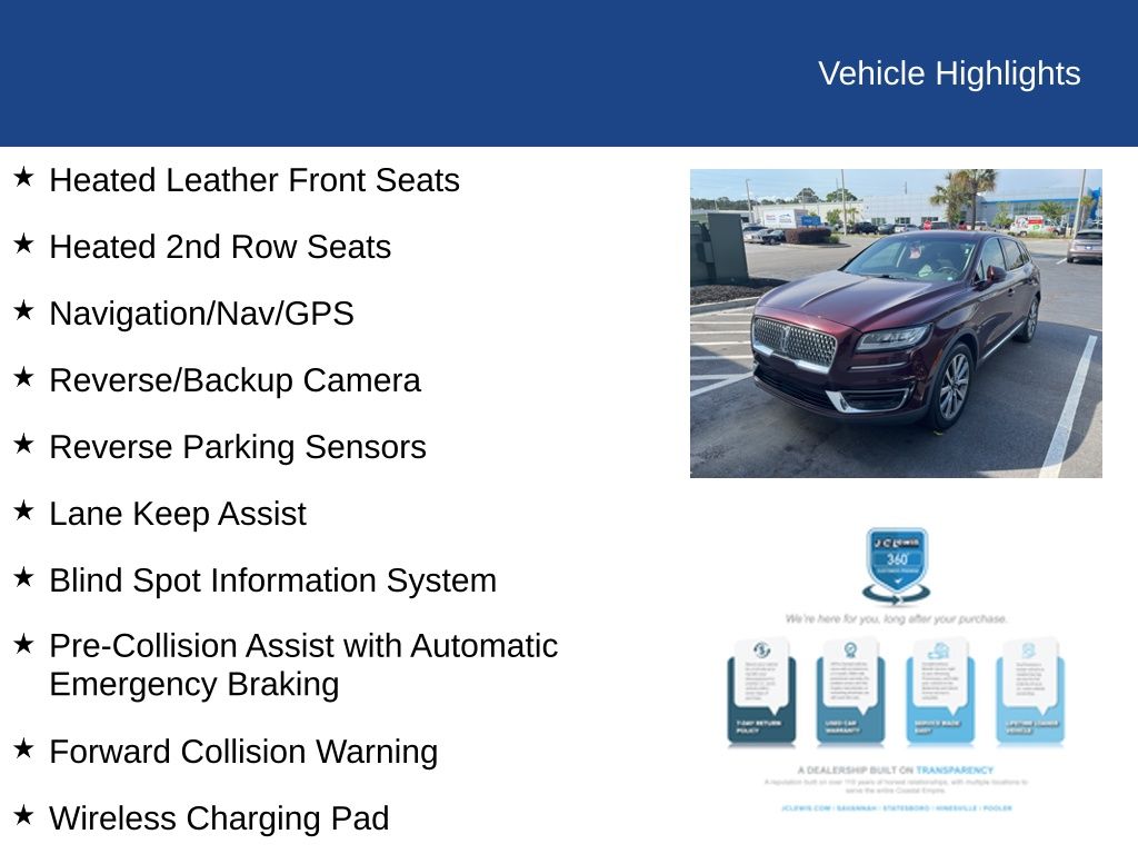 2019 Lincoln Nautilus Select