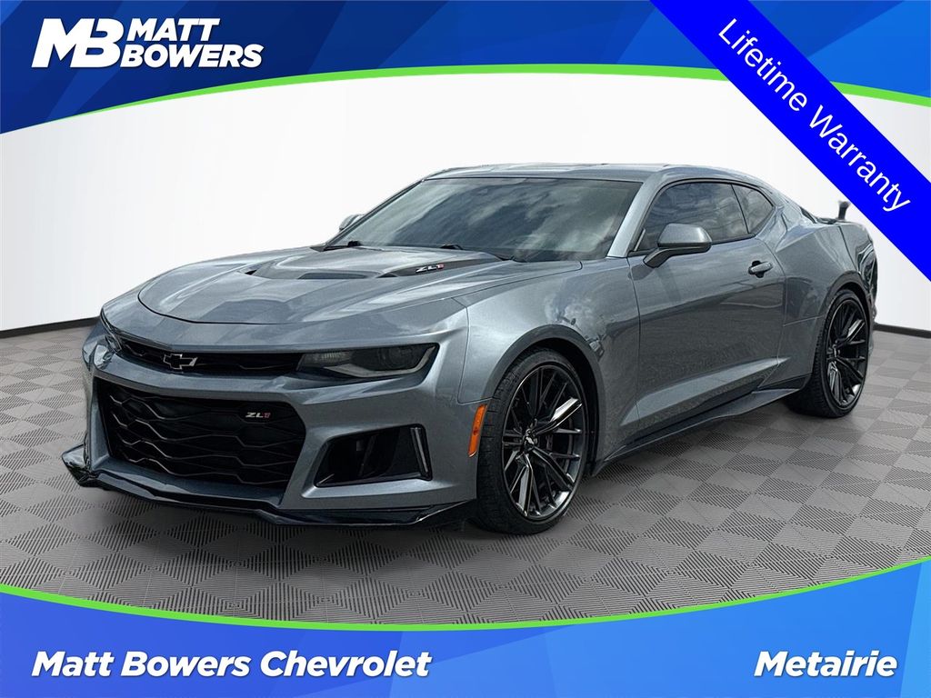 Satin Steel Gray Metallic 2019 Chevrolet Camaro ZL1 Coupe RWD Coupe Rear-Wheel Drive Automatic