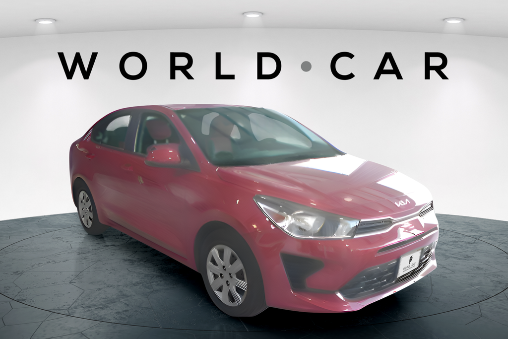 Currant Red 2023 Kia Rio S FWD Sedan Front-Wheel Drive Continuously Variable Transmission