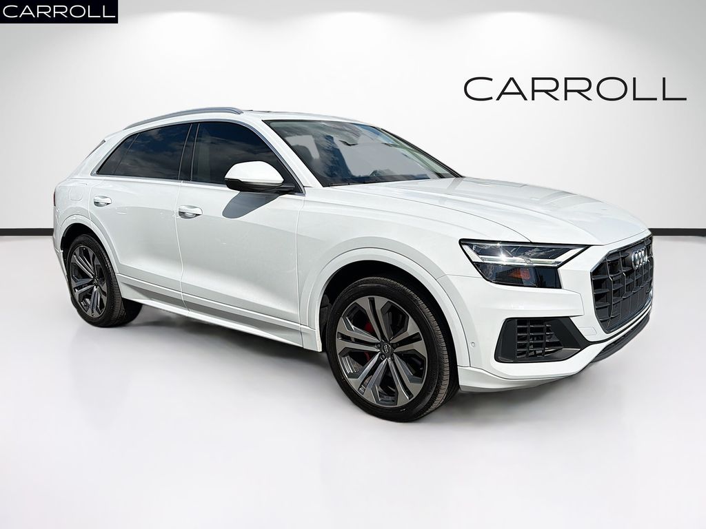 Glacier White 2019 Audi Q8 quattro Premium Plus 55 TFSI SUV / Crossover All-Wheel Drive 8-Speed Automatic