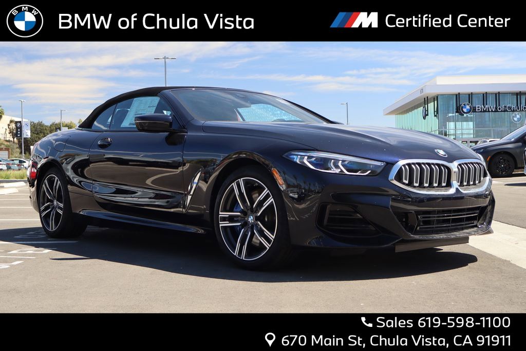 Carbon Black Metallic 2026 BMW 8 Series Convertible All-Wheel Drive 8-Speed Automatic