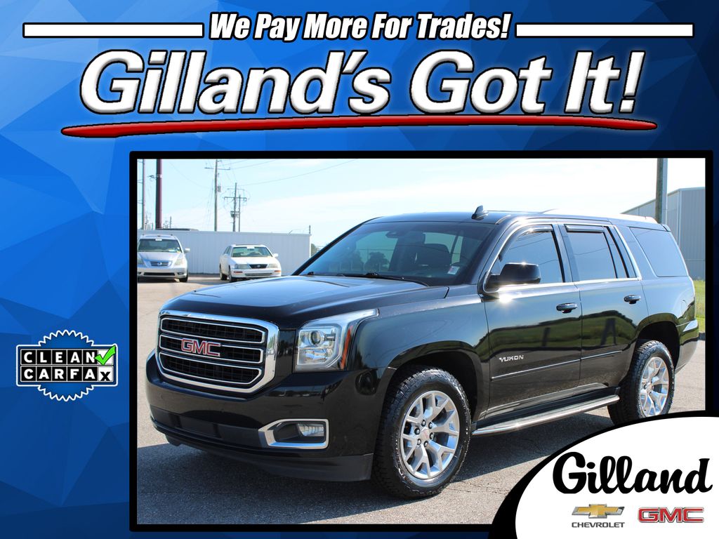 Onyx Black 2017 GMC Yukon SLT SUV / Crossover 4X2 6-Speed Automatic Overdrive