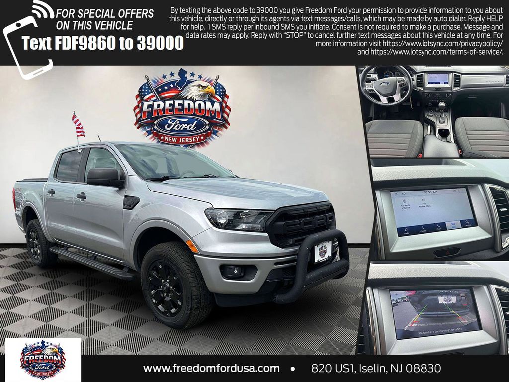 Silver Metallic 2020 Ford Ranger Pickup Truck Four-Wheel Drive Automatic