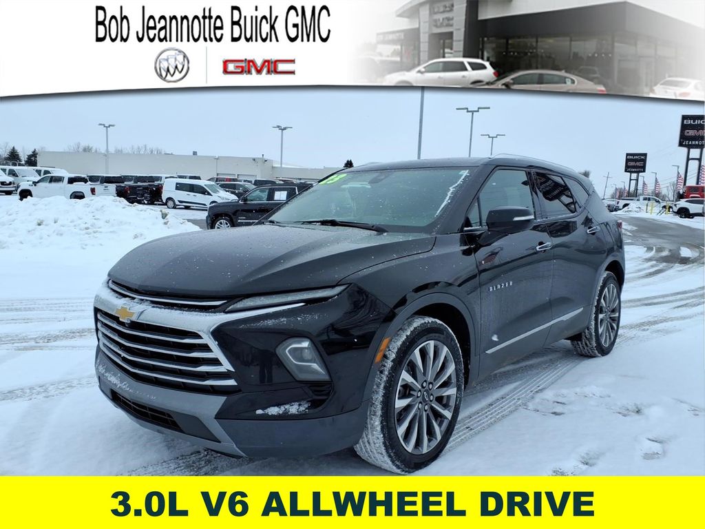 Black 2023 Chevrolet Blazer Premier AWD SUV / Crossover All-Wheel Drive 9-Speed Automatic Overdrive