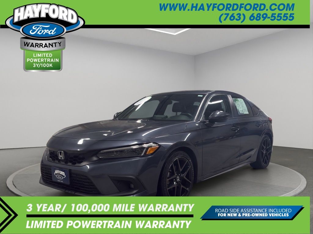 Meteorite Gray Metallic 2024 Honda Civic Hatchback Hatchback Front-Wheel Drive Continuously Variable Transmission