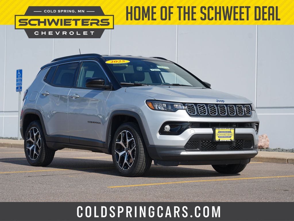 Silver Zynith Metallic Clearcoat 2025 Jeep Compass Limited 4WD SUV / Crossover Four-Wheel Drive 8-Speed Automatic