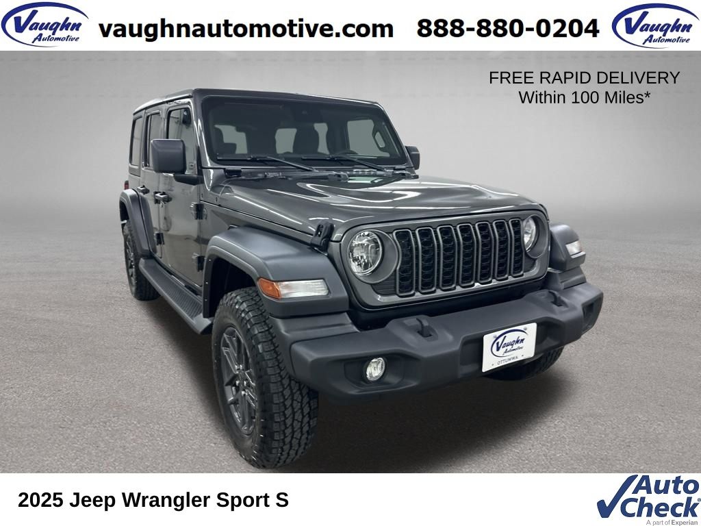 Gray (Granite Crystal Metallic Clearcoat) 2025 Jeep Wrangler SUV / Crossover Four-Wheel Drive 8-Speed Automatic