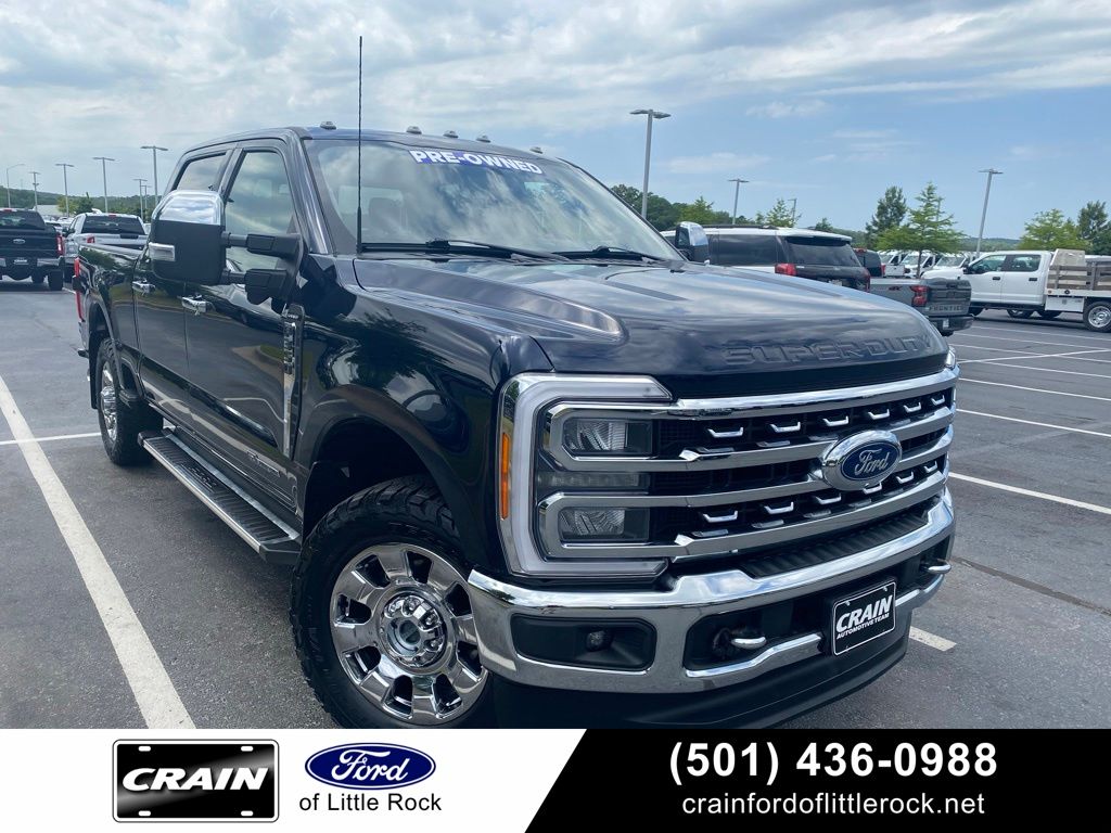 Antimatter Blue Metallic 2023 Ford F-350 Super Duty Pickup Truck Four-Wheel Drive Automatic