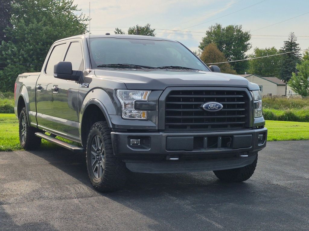 Gray 2016 Ford F-150 Pickup Truck Four-Wheel Drive 6-Speed Automatic