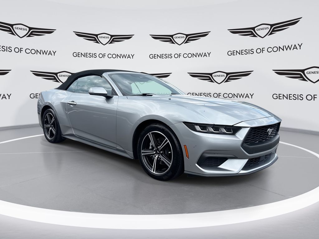 Silver Metallic 2024 Ford Mustang Convertible Rear-Wheel Drive Automatic