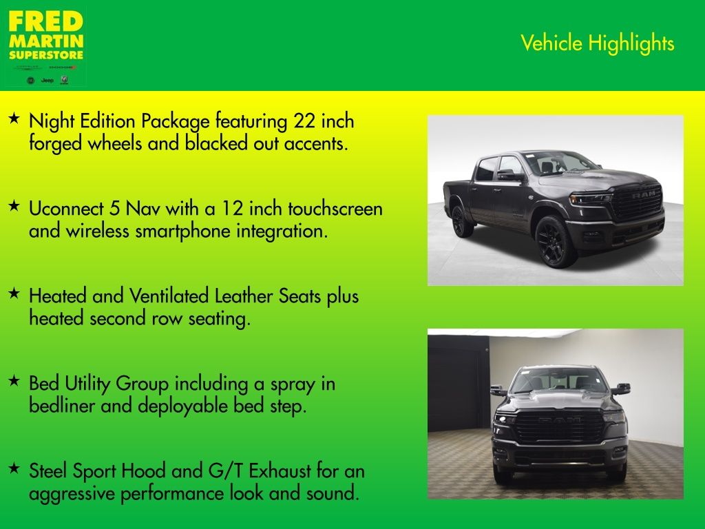 new 2026 Ram 1500 car, priced at $63,908