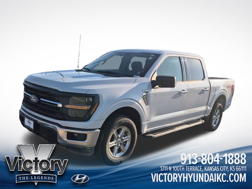 White Metallic 2025 Ford F-150 Pickup Truck Four-Wheel Drive Automatic