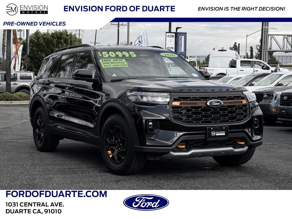 Black Metallic 2026 Ford Explorer Tremor AWD SUV / Crossover All-Wheel Drive Automatic