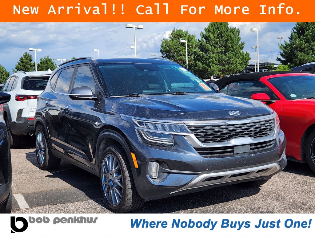 Gravity Gray 2021 Kia Seltos SUV / Crossover All-Wheel Drive 7-Speed Automatic