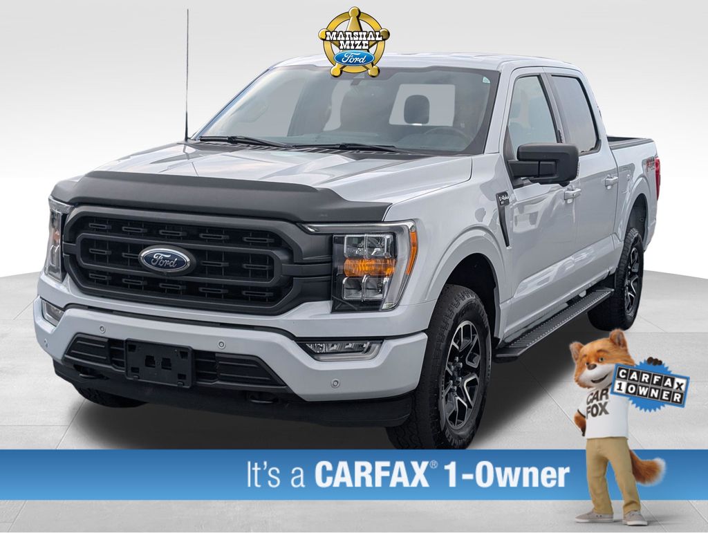 White Metallic 2021 Ford F-150 Pickup Truck Four-Wheel Drive Automatic