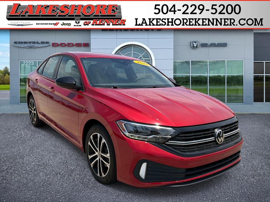 Red Metallic 2024 Volkswagen Jetta Sedan Front-Wheel Drive 8-Speed Automatic
