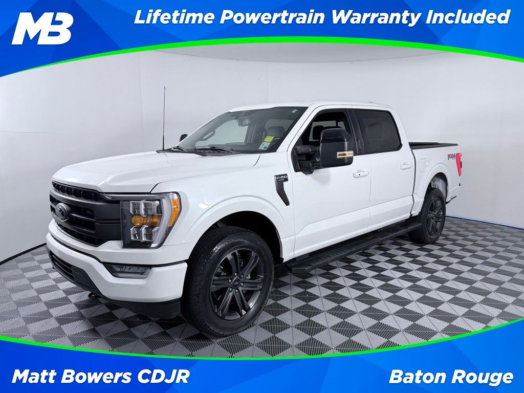 White Metallic 2023 Ford F-150 Pickup Truck Four-Wheel Drive Automatic